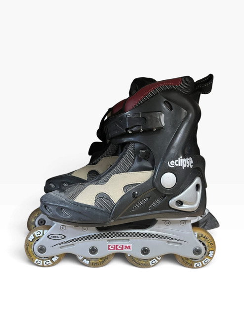 Vist Large View of Product Image Which is Used CCM Racing Inline Skates Black Senior 8
