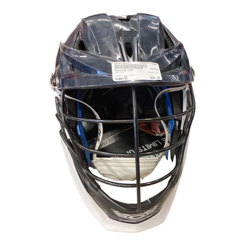Vist Large View of Product Image Which is Used Cascade XRS Lacrosse Helmet Navy Blue One Size
