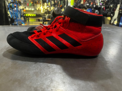 Vist Large View of Product Image Which is Used Adidas Wrestling Shoes Red Senior 9.5