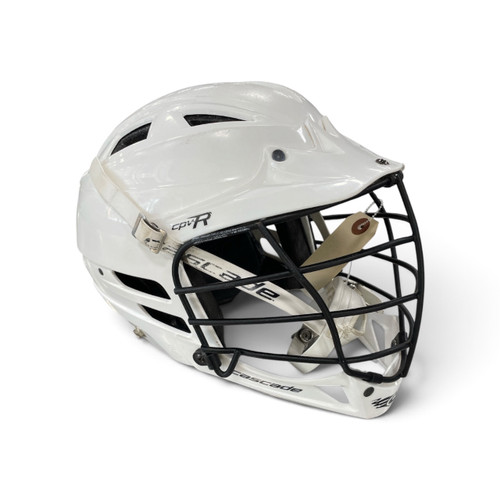 Vist Large View of Product Image Which is Used Cascade CPV-R Lacrosse Helmet White XS