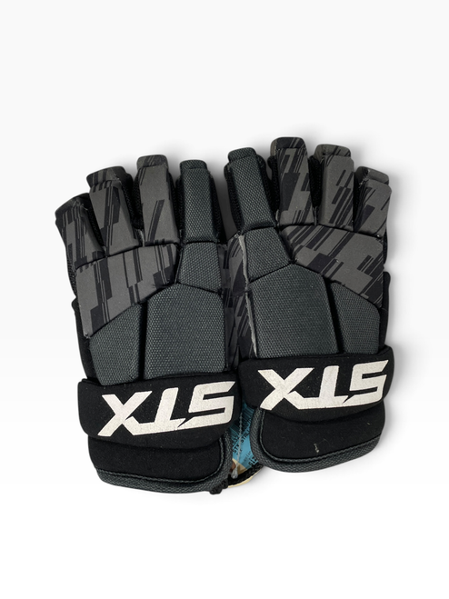 Vist Large View of Product Image Which is Used STX STALLION 75 Lacrosse Gloves Mens Black SM
