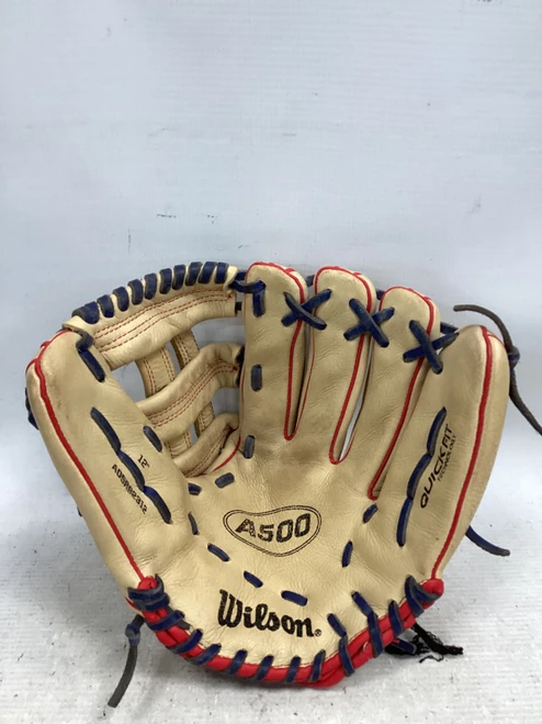 Vist Large View of Product Image Which is Used Wilson A500 GLOVE BB/SB Glove RH Throw None 12"