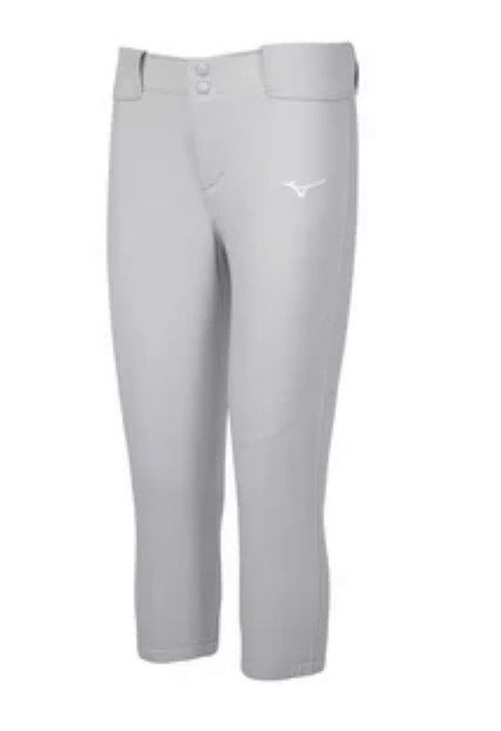 Vist Large View of Product Image Which is New GIRLS LARGE GREY STRETCH BELTED SOFTBALL PANT
