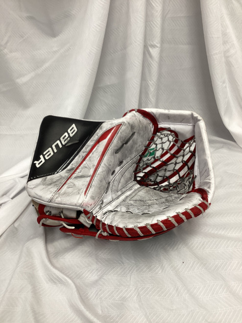 Vist Large View of Product Image Which is Used Bauer X5 PRO Inter Goalie Catcher White