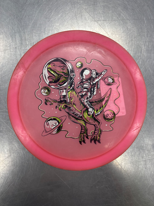 Vist Large View of Product Image Which is Used Discraft Z RAPTOR Disc Golf Driver Pink