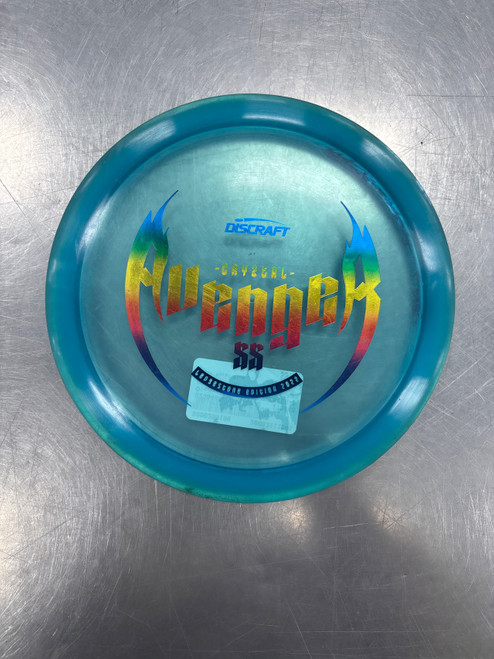 Vist Large View of Product Image Which is Used Discraft CRYZTAL AVENGER SS Disc Golf Driver Royal Blue