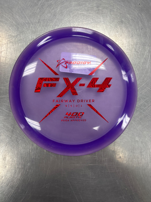 Vist Large View of Product Image Which is Used Prodigy Disc 400 FX-4 Disc Golf Driver Purple