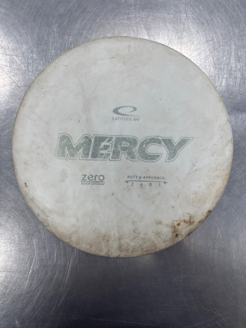 Vist Large View of Product Image Which is Used Latitude 64 ZERO MEDIUM MERCY Disc Golf Putter White