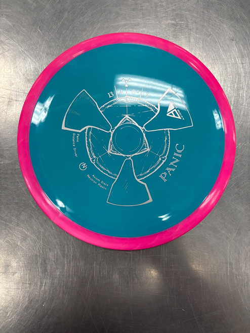 Vist Large View of Product Image Which is Used Axiom NEUTRON PANIC Disc Golf Driver Turquoise