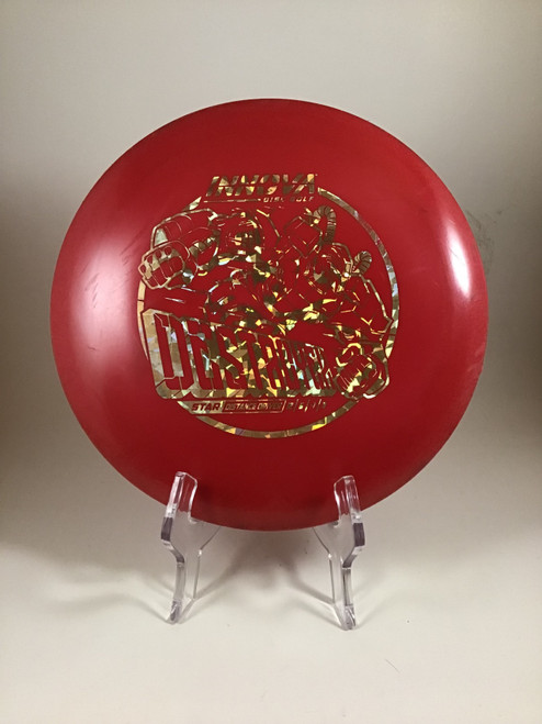 Vist Large View of Product Image Which is Used Innova STAR DESTROYER Disc Golf Driver Red 159g