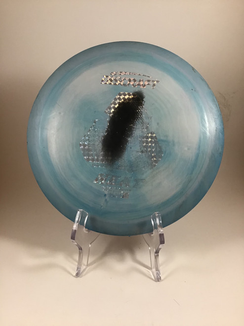 Vist Large View of Product Image Which is Used Discraft RECYCLED ESP HEAT Disc Golf Driver Sky Blue 172g