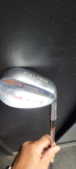 Vist Large View of Product Image Which is Used Wilson DUAL WEDGE Golf Wedge Mens RH Pitching Wedge