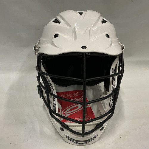 Vist Large View of Product Image Which is Used Cascade CPV-R Lacrosse Helmet White M/L