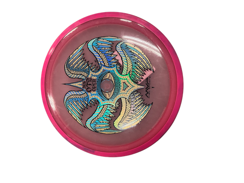 Vist Large View of Product Image Which is Used Axiom PARTICLE GLW SFT PROTON RHYTHM OTB 26 Disc Golf Driver Pink 170g