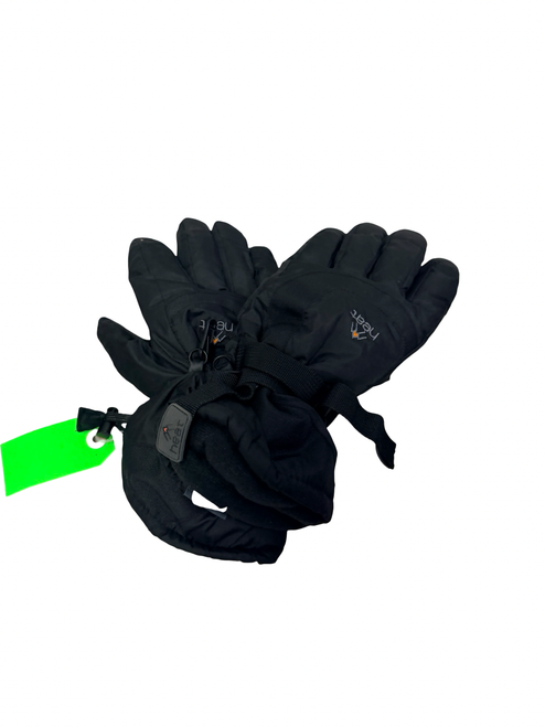 Vist Large View of Product Image Which is Used HEAT Mens Snow Gloves Black LG