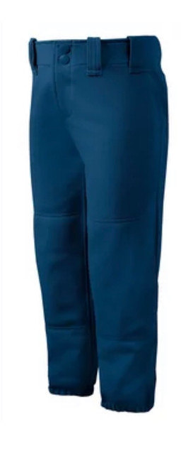 Vist Large View of Product Image Which is New GIRLS MEDIUM NAVY BELTED SOFTBALL PANTS