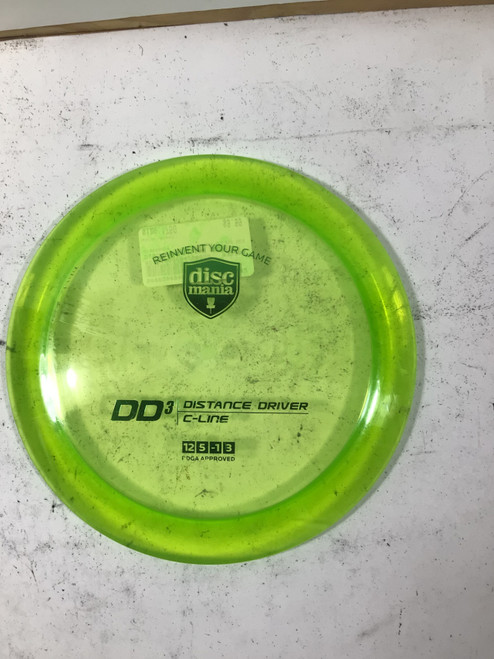Vist Large View of Product Image Which is Used Discmania C LINE DD3 Disc Golf Driver Green 175g