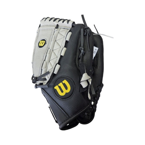 Vist Large View of Product Image Which is Used Wilson A350 GLOVE 11.5 BB/SB Glove RH Throw Black 11 1/2"