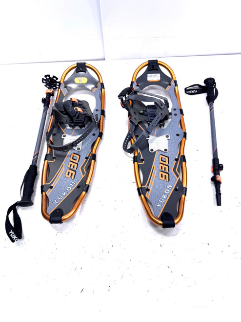 Vist Large View of Product Image Which is Used Yukon Charlie's Snowshoes Mens Orange 30"