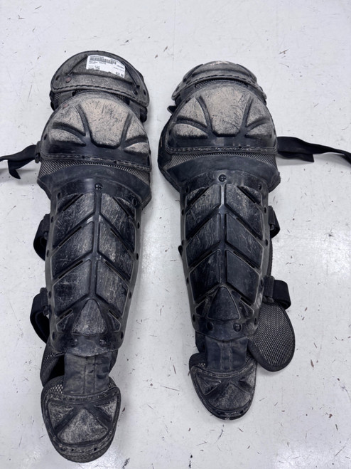 Vist Large View of Product Image Which is Used Adidas YOUTH Catchers Leg Guards Black Youth