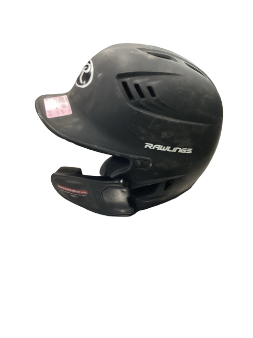 Vist Large View of Product Image Which is Used Rawlings HELMET Batting Helmet No Mask Black One Size