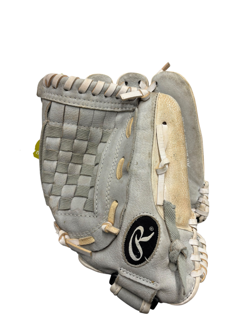 Vist Large View of Product Image Which is Used Rawlings HFP120GW BB/SB Glove RH Throw White 12"