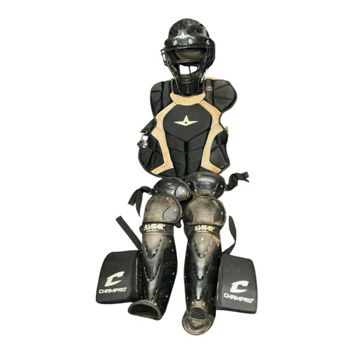 Vist Large View of Product Image Which is Used All Star PLAYERS SERIES 9-12 Catchers Set Black MD