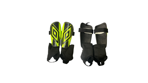 Vist Large View of Product Image Which is Used Umbro Soccer Shin Guards Youth Yellow SM