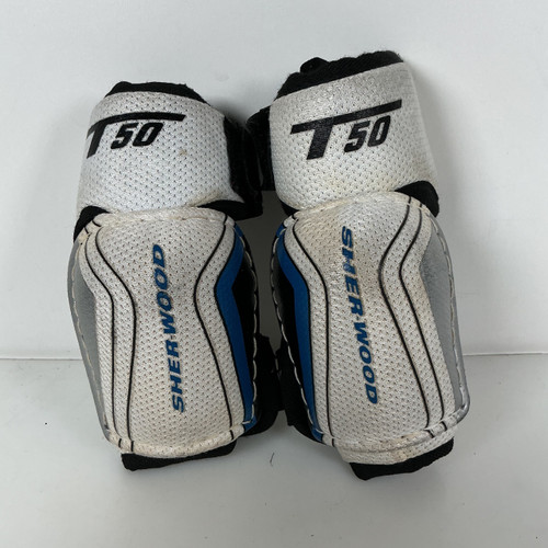 Vist Large View of Product Image Which is Used Sher-wood T-50 Youth Elbow Pads MD