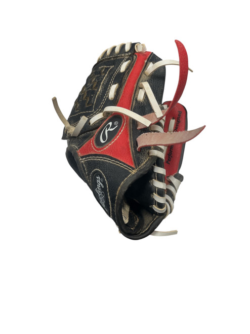 Vist Large View of Product Image Which is Used Rawlings PLAYER SERIES BB/SB Glove RH Throw Black 9"