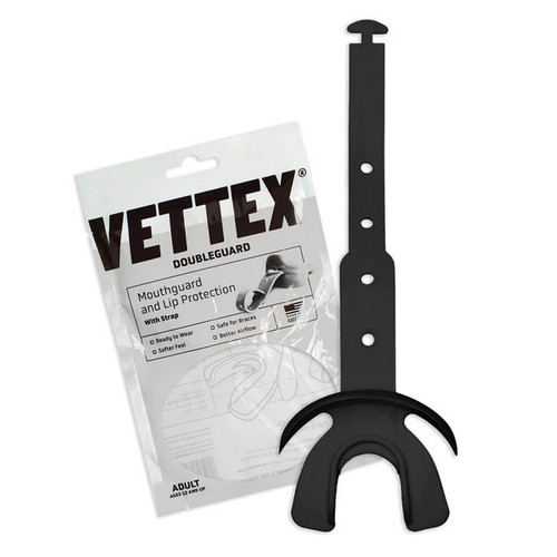 Vist Large View of Product Image Which is New VETTEX DOUBLE MG WITH LIP PROTECTION-ADULT BLACK