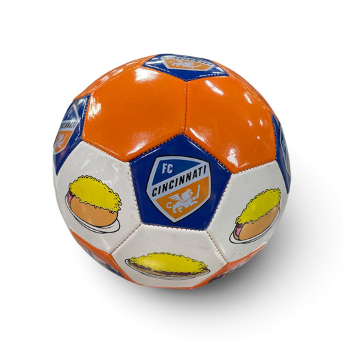 Vist Large View of Product Image Which is Used FC CINCY SKYLINE All Size Soccer Ball Orange 5