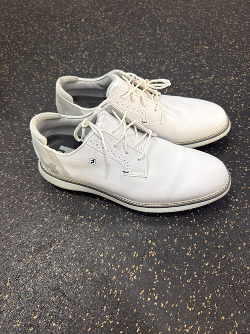 Vist Large View of Product Image Which is Used Foot Joy Mens Golf Shoes White Senior 11.5