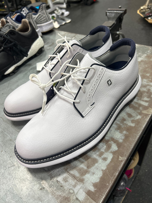 Vist Large View of Product Image Which is Used Foot Joy Mens Golf Shoes White Senior 11
