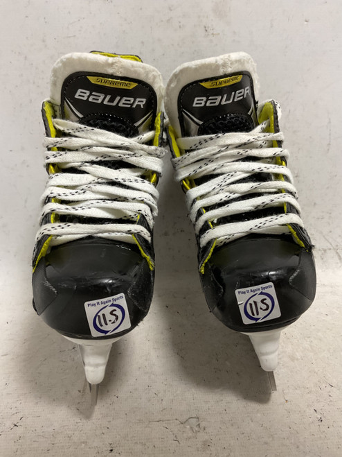 Vist Large View of Product Image Which is Used Bauer SUPREME 3S Youth Hockey Skate Black Youth 11.5