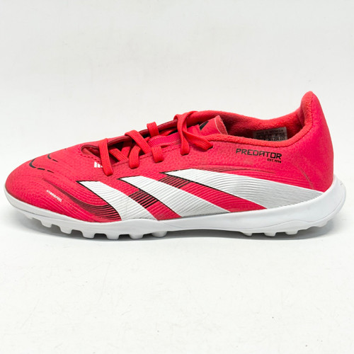 Vist Large View of Product Image Which is Used Adidas PREDATOR Soccer Turf Shoes Red And White Junior 04.5