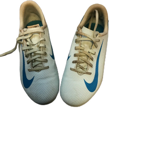 Vist Large View of Product Image Which is Used Nike FQ8286-400 Soccer Cleats Sky Blue Junior 04