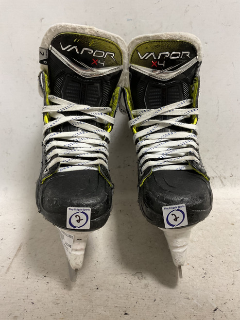 Vist Large View of Product Image Which is Used Bauer VAPOR X4 Junior Hockey Skate Black And Yellow Junior 02