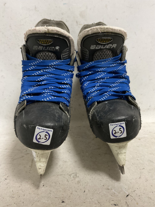 Vist Large View of Product Image Which is Used Bauer ONE80 Junior Hockey Skate White/Black/Yellow Junior 02.5