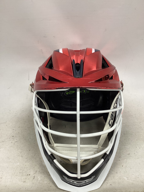 Vist Large View of Product Image Which is Used Cascade XRS PRO Lacrosse Helmet Red One Size