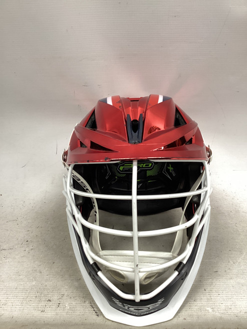 Vist Large View of Product Image Which is Used Cascade XRS PRO Lacrosse Helmet Red One Size