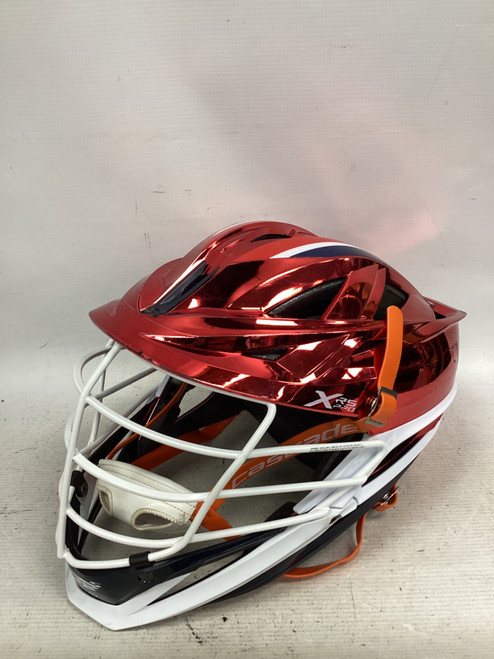 Vist Large View of Product Image Which is Used Cascade XRS PRO Lacrosse Helmet Red One Size