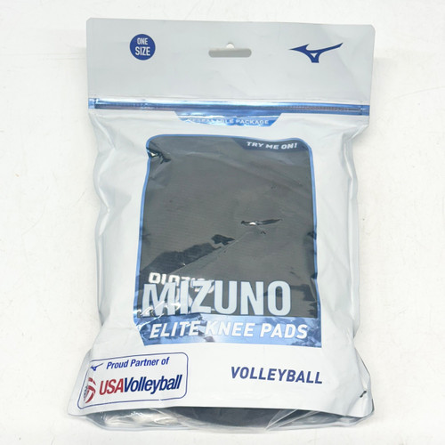 Vist Large View of Product Image Which is Used Mizuno VB Knee Pads Black