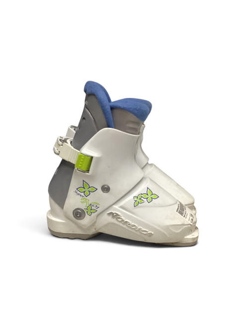 Vist Large View of Product Image Which is Used Nordica SUPER N01 Girls DH Ski Boot White 210 MP - J02