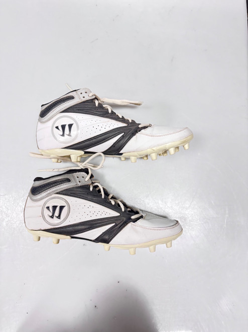 Vist Large View of Product Image Which is Used Warrior Adult FB Cleats White Senior 12