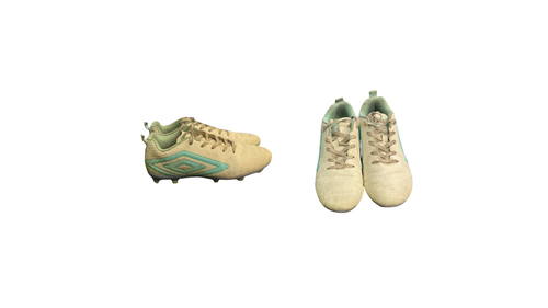 Vist Large View of Product Image Which is Used Umbro Soccer Cleats White Junior 05