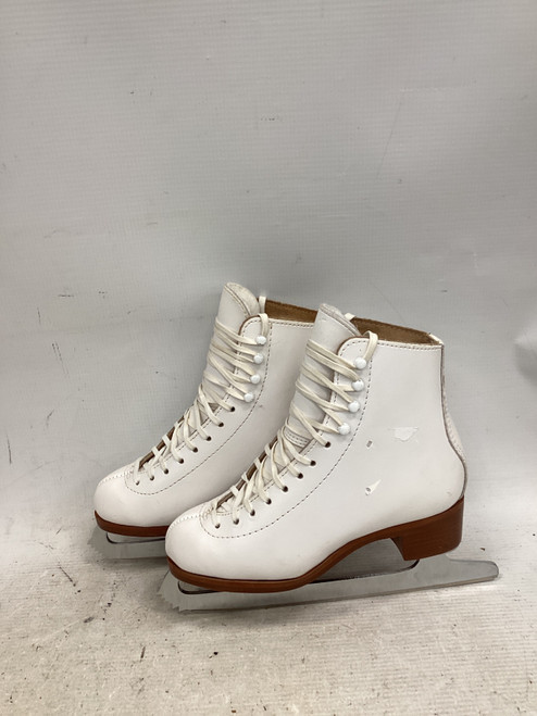 Vist Large View of Product Image Which is Used Jackson MARK IV Girls Figure Skate White Junior 01.5