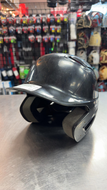 Vist Large View of Product Image Which is Used Easton ALPHA HELMET Batting Helmet No Mask Black S/M