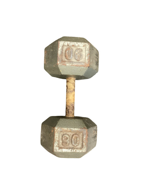 Vist Large View of Product Image Which is Used Hex Dumbbell (Each) 90 lb