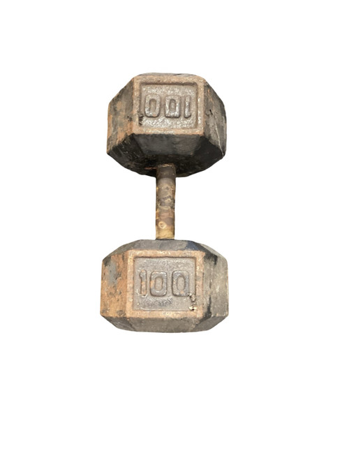 Vist Large View of Product Image Which is Used Hex Dumbbell (Each) 100 lb